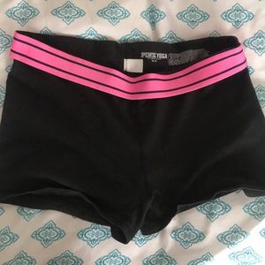 PINK yoga shorts